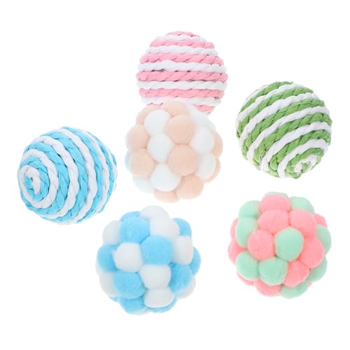 Abaodam 6 Stück Teiliges Katzen Spielzeugset aus Plüsch und Sisal mit Glocke Interaktive Katzenbälle für Indoor Katzen Fördert Spiel und Bewegung Stärkt die Bindung zu Ihrem Haustier Abaodam 6 Stück Teiliges Katzen Spielzeugset aus Plüsch und Sisal mit Glocke Interaktive Katzenbälle für Indoor Katzen Fördert Spiel und Bewegung Stärkt die Bindung zu Ihrem Haustier von Abaodam
