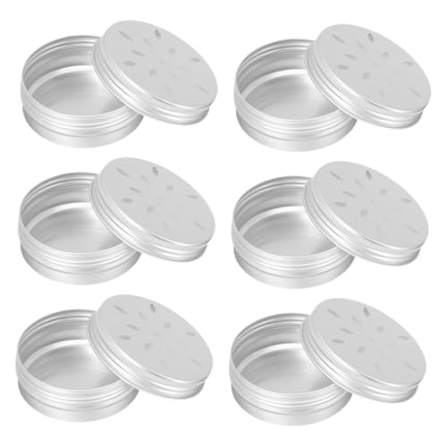 Abaodam 6Er-Packung Duftbox für Hundetraining Ausrüstung Nase Dufttrainingsboxen Geruchstraining für Hunde Ausbildung Duftarbeitsbehälter Dufttrainingsdosen für Hunde Aluminium Silber von Abaodam