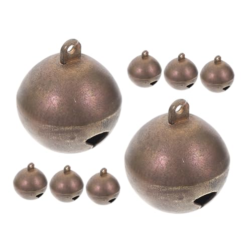 Abaodam 8 Stück Kupferglocke Für Hunde Glockenzauber Rustikale Glocken Kleine Messingglocke Hundekragenglocken Hundeglocke Kleine Glocke Glocken Für Das Handwerk Rostige Glocken von Abaodam