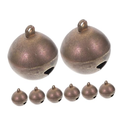 Abaodam 8 Stück Kupferglocken Halskette Hundeglocken Messingglocken Zum Basteln Haustierglocke Mini Spielzeugglocke Ornament Kleine Glocke Rostige Glocken Zum Basteln Vintage von Abaodam