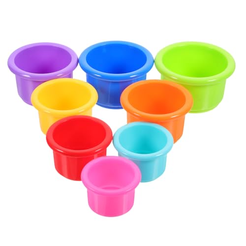 Abaodam 8 Stück Teiliges Stapelspielzeug für Futterschalen aus Interaktives für Snacks für Verstecken von Leckerlis Farbenfroh und Haustierfreundlich von Abaodam