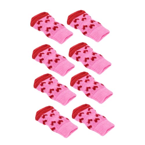 Abaodam 8 Stück Teiliges rutschfeste Hundesocken mit Rutsch Grip für Kleine bis Große Hunde Pfotenstabilisierende Socken für Drinnen und Draußen für Hartholzböden und Sicheren Stand von Abaodam
