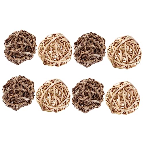 Abaodam 8 Stücke Kauspielzeug für Kleintiere Kaugrasbälle für Kaninchen Hamster Meerschweinchen Beißspielzeug aus Stroh für Haustiere Sicheres Käfigzubehör Stimulierendes Spielzeug Abaodam 8 Stücke Kauspielzeug für Kleintiere Kaugrasbälle für Kaninchen Hamster Meerschweinchen Beißspielzeug aus Stroh für Haustiere Sicheres Käfigzubehör Stimulierendes Spielzeug von Abaodam