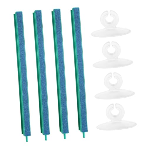 Abaodam 9 Stück Teiliges Aquarium Luftstein mit Nano Luftsteinen und Saugnäpfen Sauerstoffstein Diffusor für Frisches Wasser Sprudelnde Luftausströmer für Gesunde Wasserpflanzen und von Abaodam