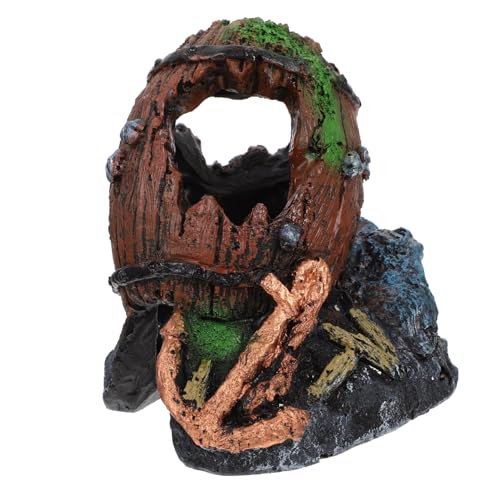 Abaodam Aquarium Dekoration Brechendes Aus Harz Für Fischtank Und Aquariendekoration Sicher Für Wasserlebewesen Lebhaftes Design Für Teiche Und Aquarien von Abaodam