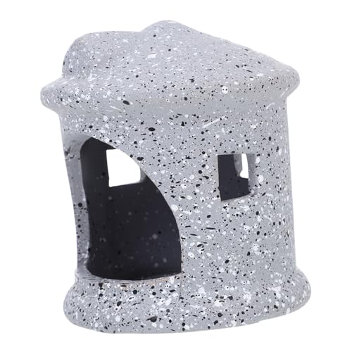 Abaodam Aquarium Fish Shrimp Hideaway Pot Fish Tank Decor Durable Breeding Cave for Unique Lighthouse Design for Fish and Shrimp Playtime von Abaodam
