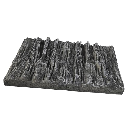 Abaodam Aquarium Hintergrundplatte Terrarium für Reptilien und Schildkrötenbehälter aus Langlebigem PU Material Graue Steinoptik für von Abaodam