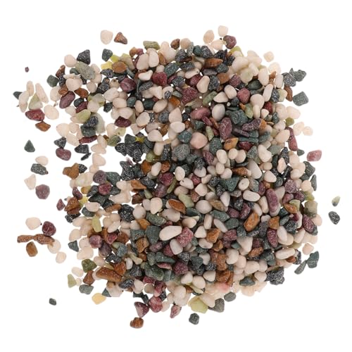 Abaodam Aquariumsand Aquariumkies Flusssteine Aquarium Terrarium Steine Aquarium Dekoration DIY Gartenstein Kiesherstellungsbedarf Dekosteine Fischkies Für Aquariumkiesel von Abaodam