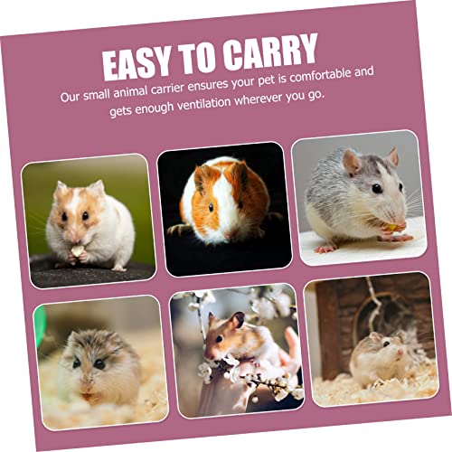 Abaodam Atmungsaktive Hamster Tragetasche aus Langlebigem Material mit Reißverschluss Tragbarer Kleintier Transportbox für Hamster Zuckergleiter und Kleine Haustiere für Outdoor Reisen von Abaodam