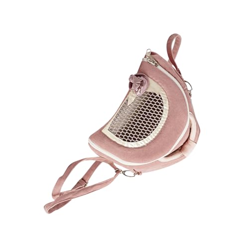 Abaodam Atmungsaktive Kleine Haustier-Tragetasche für Hamster und Ratten Tragbare Outdoor-Schultertasche mit Anti-Verlust-Design Geeignet für Flughörnchen Meerschweinchen und Bartagamen von Abaodam