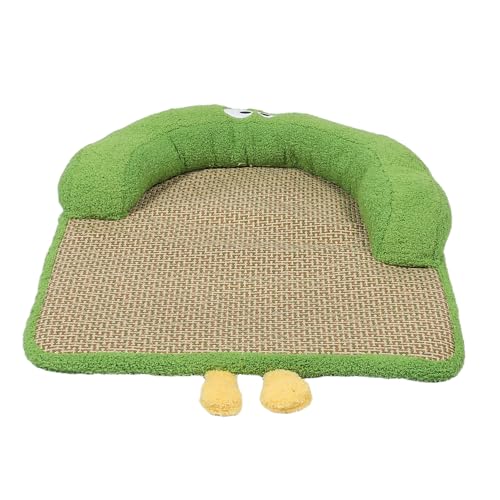 Abaodam Kühlmatte Für Haustiere Aus Rattan Mit Kissen Handgewebte Schlafmatte Für Katzen Und Hunde Kühlendes Bett Für Sommer Atmungsaktiv Und Leicht Zu Reinigen von Abaodam