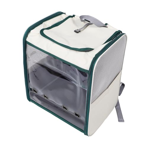 Abaodam Atmungsaktiver Faltbarer Haustier Rucksack mit Großzügigem Fassungsvermögen Ergonomischen Doppel Schultergurten und Belüftetem Material für Kleine bis Mittelgroße Hunde und Katzen von Abaodam