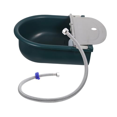 Abaodam Automatischer Tränketrog mit Selbstfüllendem Wasserspender und Edelstahl-Schlauch Kunststoff Trinkschale für Rinder Pferde Ziegen und Hunde Einfache Wandmontage für Stall und Abaodam Automatischer Tränketrog mit Selbstfüllendem Wasserspender und Edelstahl-Schlauch Kunststoff Trinkschale für Rinder Pferde Ziegen und Hunde Einfache Wandmontage für Stall und von Abaodam