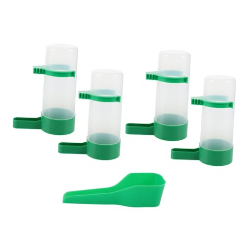 Abaodam Automatischer Vogel-Wasserspender zum Aufhängen, für Papageienkäfig, auslaufsicher, Wasserspender für Nymphensittiche, Sittiche, Sittiche, 1 Set von Abaodam