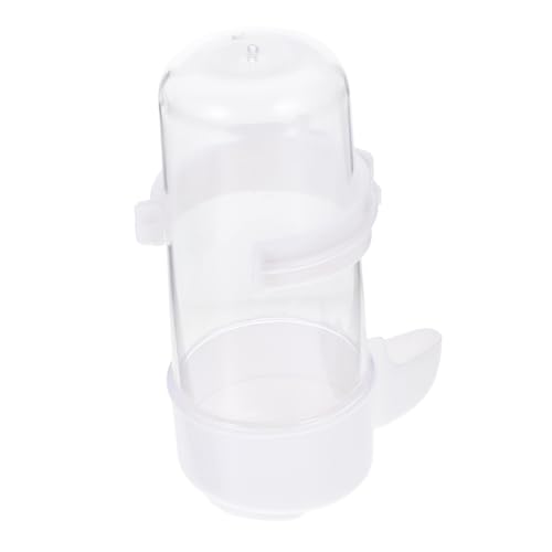 Abaodam Automatischer Vogelkäfig Wasserspender Transparent Parakeets Trinkflasche für Papageien Tauben und Sittiche Hängender Wasserautomat für Haustierkäfige von Abaodam