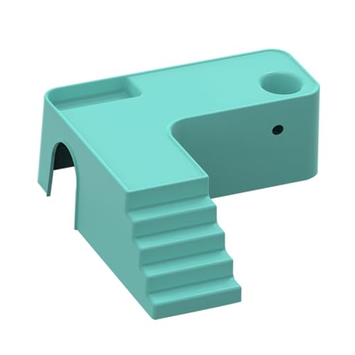 Abaodam Balkone für Haustiere Hamster Hamster Spielplatz Hamsterspielzeug Hamsterspielplattform aus Holz Plattform für Hamsterständer Hamster-Holzplattform Abs Sky-Blue von Abaodam