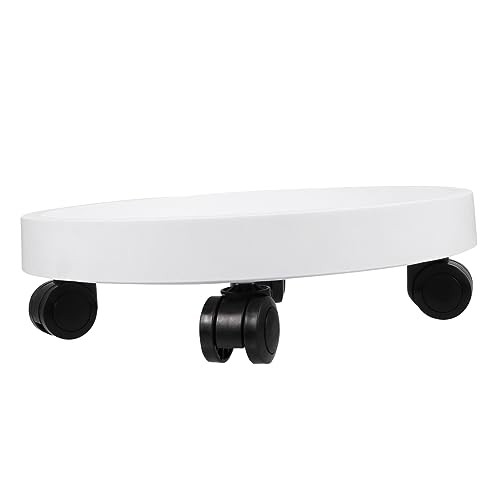 Abaodam Basis Für Blumentöpfe Künstliche Hängepflanzen Untersetzer Pflanzenständer Untertasse Topfständer Für Freilandpflanzen Rollen Karren Mit Rädern Heavy Duty Anlage Blumentopf Pp Weiß von Abaodam