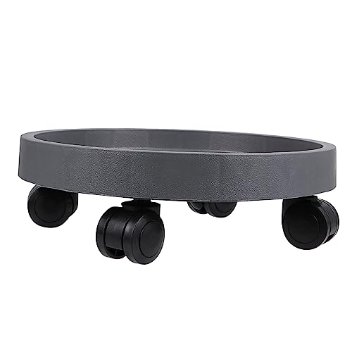 Abaodam Basis für Blumentöpfe Rollen Pflanzwagen Tablett Zimmerpflanze Pflanzentopf-Mover Inhaber blumenregal blumenständer Pflanzenwagen fahrbarer Topfhalter fahrbarer Pflanzer Harz Grey von Abaodam