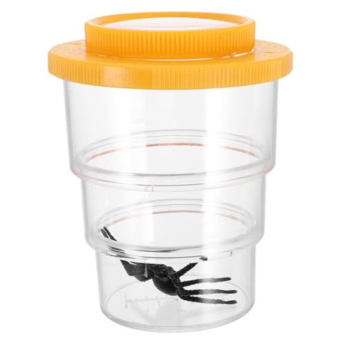 Abaodam Beobachtungsbox für Insekten Outdoor Insektenbeobachtung Insektenverhalten Lernspielzeug Insektenfangset Insektenbehälter Plastik Orange von Abaodam