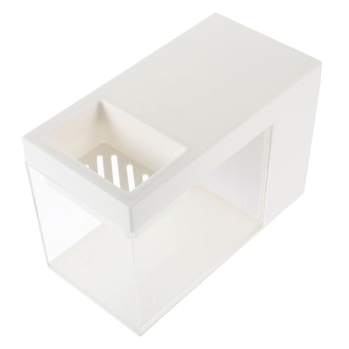 Abaodam Betta Fisch Tank Kleines Desktop Aquarium aus Hochwertigem Selbstzirkulierendes Design für Tischdekoration für Mini Fischhaltung und Pflanzenpflege Abaodam Betta Fisch Tank Kleines Desktop Aquarium aus Hochwertigem Selbstzirkulierendes Design für Tischdekoration für Mini Fischhaltung und Pflanzenpflege von Abaodam
