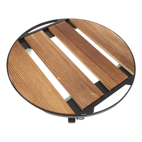 Abaodam Rolling Plant Stand Mit Rädern Rundes Holztablett Für Blumentöpfe Mobiler Pflanzenhalter Mit Robusten Für Innen Und Außenbereich Abaodam Rolling Plant Stand Mit Rädern Rundes Holztablett Für Blumentöpfe Mobiler Pflanzenhalter Mit Robusten Für Innen Und Außenbereich von Abaodam