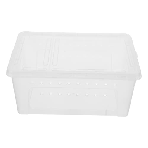 Abaodam Reptilien Schildkröten-futterbox Tierbehälter Schildkrötenbecken Aus Kunststoff Tiergehege Transparente Haustier-futterbox Grillenhalter Für Reptilien Reptilienkäfig Abaodam Reptilien Schildkröten-futterbox Tierbehälter Schildkrötenbecken Aus Kunststoff Tiergehege Transparente Haustier-futterbox Grillenhalter Für Reptilien Reptilienkäfig von Abaodam