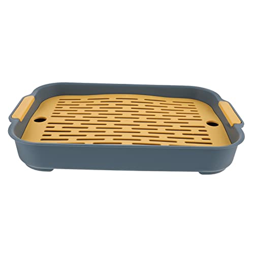 Abaodam Bunny Toilet Quadratische Kleintier Toilette aus Material Geruchsfrei für Kaninchen Meerschweinchen Hamster Chinchilla für Zuhause und Unterwegs von Abaodam