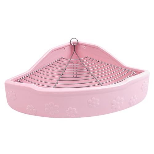 Abaodam Bunte Keramik Ecktoilette für Kaninchen und Meerschweinchen Kippsicher Leicht zu Reinigen Kleintier Wc Langlebige Haustier Toilette Abaodam Bunte Keramik Ecktoilette für Kaninchen und Meerschweinchen Kippsicher Leicht zu Reinigen Kleintier Wc Langlebige Haustier Toilette von Abaodam