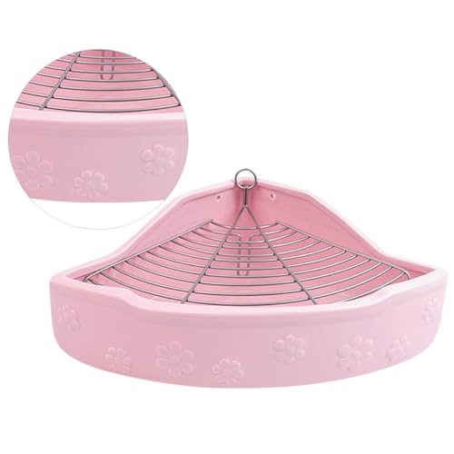 Abaodam Bunte Keramik Kleintier Toilette Ecktoilette für Kaninchen und Meerschweinchen Kippsicher Leicht zu Reinigen Haustierzubehör für Sauberes Training Abaodam Bunte Keramik Kleintier Toilette Ecktoilette für Kaninchen und Meerschweinchen Kippsicher Leicht zu Reinigen Haustierzubehör für Sauberes Training von Abaodam