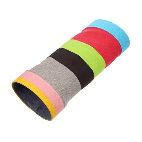 Abaodam Bunter Haustiertunnel aus Robustem Canvas Multifunktional als Versteck und Spielplatz für Hamster Meerschweinchen für Kleine Käfige Leicht zu Reinigen Farbenfrohes Design für von Abaodam
