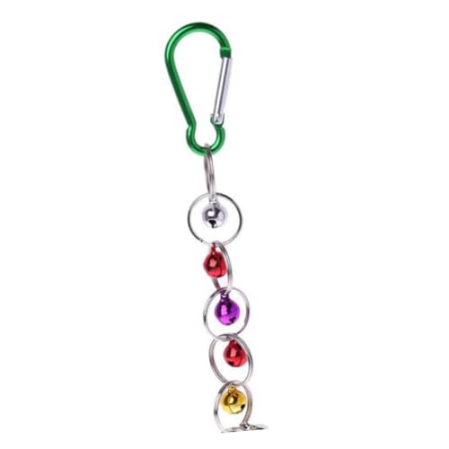 Abaodam Bunter Papageien mit Glocke Hängende Schaukel für Vögel Metallring für Käfige und Garten Kletter und für Sittiche und Papageien Zufällige Farbe Zufällige Farbe Abaodam Bunter Papageien mit Glocke Hängende Schaukel für Vögel Metallring für Käfige und Garten Kletter und für Sittiche und Papageien Zufällige Farbe Zufällige Farbe von Abaodam