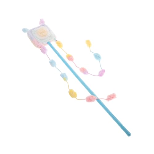 Abaodam Color Lollipop weicher Katzenspielzeug, langer Plüsch, für Katzen zum Spielen und Beißen und Kratzen, interaktiv, für Unterhaltung im Innenbereich von Abaodam
