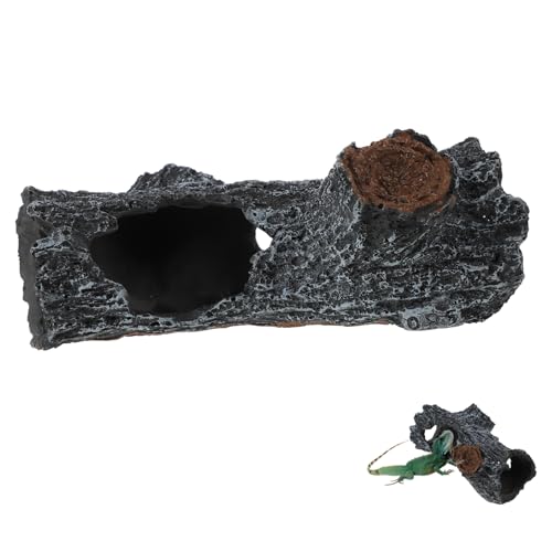 Abaodam Dekoratives Reptilienversteck aus Harz Widerstandsfähige Höhle für Echsen Schildkröten und Frösche Großer Baumstamm für Terrariengestaltung für Verstecke und Dunkle Umgebungen Abaodam Dekoratives Reptilienversteck aus Harz Widerstandsfähige Höhle für Echsen Schildkröten und Frösche Großer Baumstamm für Terrariengestaltung für Verstecke und Dunkle Umgebungen von Abaodam