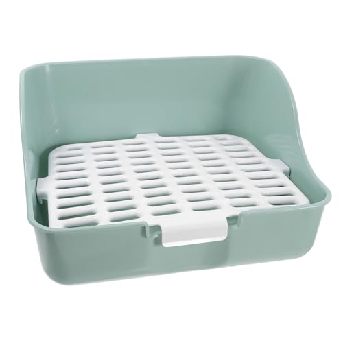 Abaodam Ecktoilette Kaninchen Spritzwassergeschütztes Katzenklo für Meerschweinchen Degu und Frettchen Stabile Kaninchen Toilette mit Urinverhinderung Abaodam Ecktoilette Kaninchen Spritzwassergeschütztes Katzenklo für Meerschweinchen Degu und Frettchen Stabile Kaninchen Toilette mit Urinverhinderung von Abaodam