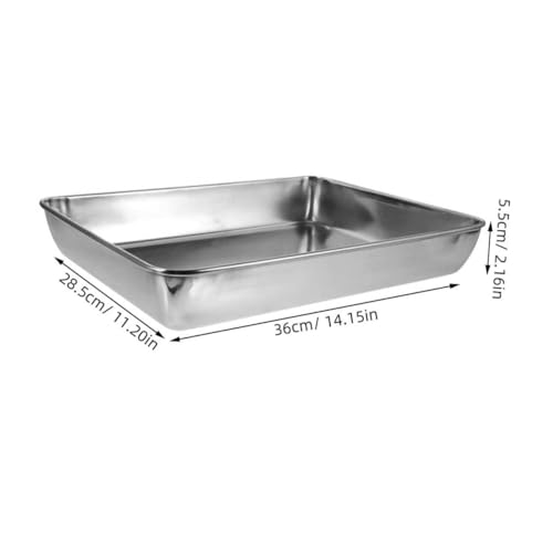Abaodam Edelstahl Vogelbadewanne mit Tiefem Becken und Glatten Kanten Multifunktionale Tauben Papageien badeschale für Gesundes Baden und Duschen im Käfig von Abaodam