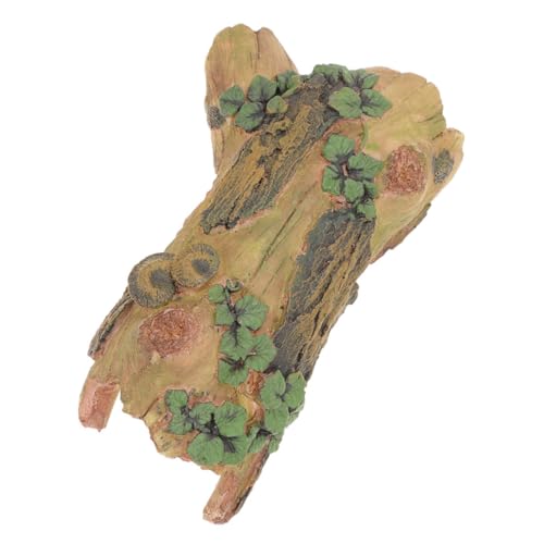 Abaodam Eidechsen Höhle Terrarienholz Leopard-Gecko-Tank- Leopard Gecko Tank Zubehör Aquariumdekorationen Accessoires Für Bartagamen Für Reptilienbecken Reptilienhöhle Harz von Abaodam