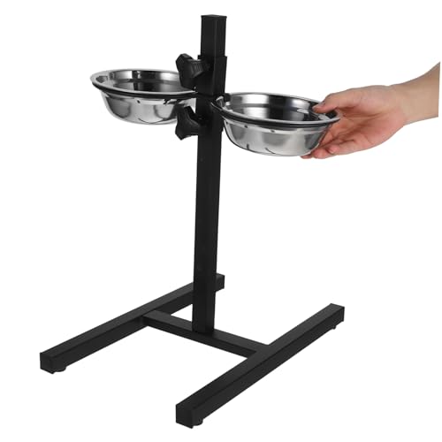 Abaodam Erhöhter Hundenapf mit Fressnäpfen Rutschfester Stand mit Beinen Umweltfreundlich Geruchlos Leicht zu Reinigen für Hunde und Katzen Abaodam Erhöhter Hundenapf mit Fressnäpfen Rutschfester Stand mit Beinen Umweltfreundlich Geruchlos Leicht zu Reinigen für Hunde und Katzen von Abaodam
