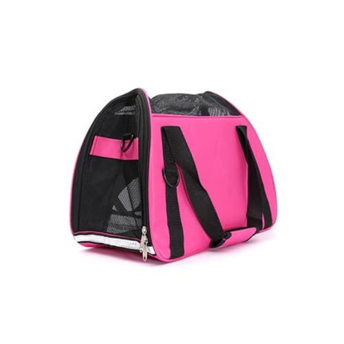 Abaodam Faltbare Atmungsaktive Haustier Tragetasche S Leichter Pet Carrier Rucksack für Kleine Hunde und Katzen Tragbar mit Schultergurt für Reisen und Outdoor aktivitäten Pink von Abaodam