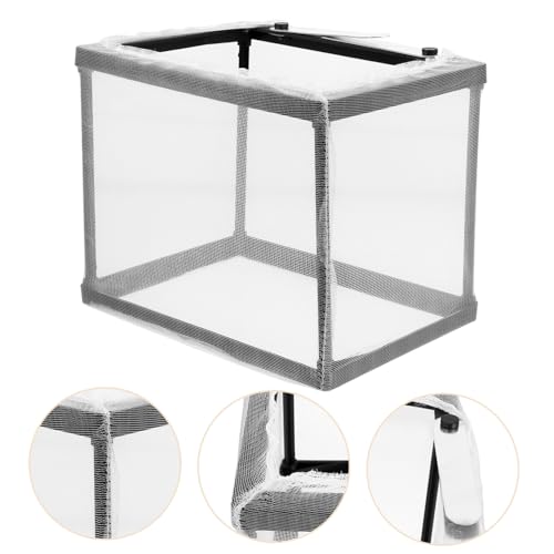 Abaodam Fischzucht Isolierbox Aquarium Zuchtbox mit Netz Design Klein Leicht und Tragbar Langlebiger Kunststoff Installieren für Jungfischaufzucht und Schutz vor Aggressiven Fischen von Abaodam