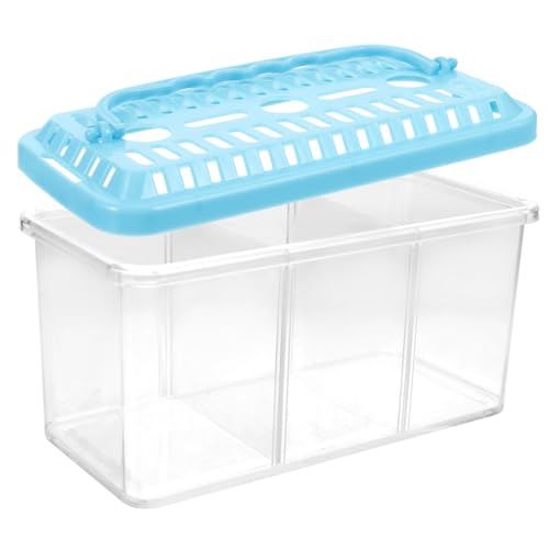 Abaodam Fischzuchtbox mit DREI Fächern Multifunktionale Transparente Aufzuchtbox für Betta Fische und Kleine Fische Sicheres Design zur Wachstums Trennung Aggressiver Abaodam Fischzuchtbox mit DREI Fächern Multifunktionale Transparente Aufzuchtbox für Betta Fische und Kleine Fische Sicheres Design zur Wachstums Trennung Aggressiver von Abaodam