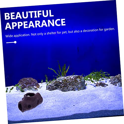 Abaodam Fishhöhle Aquarium Versteck Große Höhle Fischzuchttopf Landschaftsdekoration Aquarienversteck Sicher Für Süß Und Meerwasser Aquarien Für Fische Und Garnelen von Abaodam