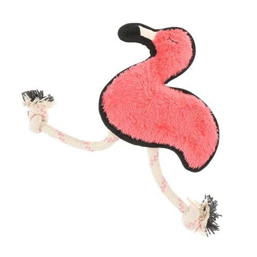 Abaodam Flamingo Quietschspielzeug für Kleine Interaktives Kauspielzeug für Welpen Fördert Zahnpflege und Spielspaß für Unabhängiges und Gesundes von Abaodam