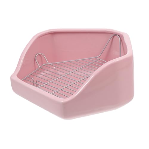 Abaodam Fünfseitige Keramikklosett für Kaninchen Toilette für Kleintiere Geeignet für Meerschweinchen Chinchillas und Einfache Handhabung Langlebig und Praktisch von Abaodam