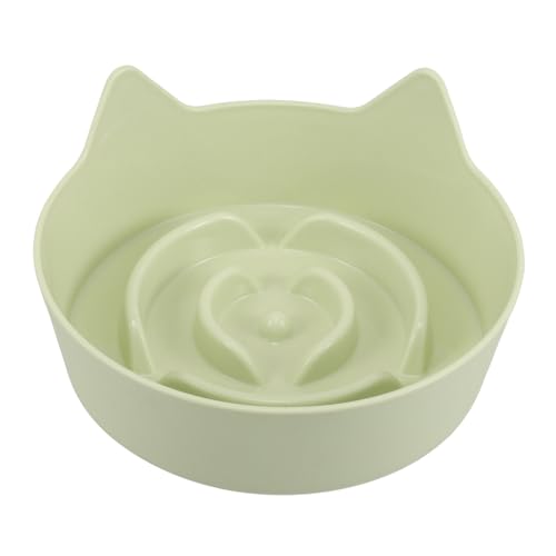 Abaodam Futternapf für Katzen und Hunde, rutschfest, breit, mit niedlichem Ohr-Design, langlebiger Kunststoff-Futterteller für kleine Tiere, Welpen, Kätzchen und Kaninchen für Nassfutter von Abaodam