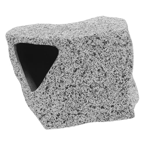 Abaodam Garnelenhaus Buntbarsch Fluchtbecken Aquarium Unterschlupf Aquarium Dekoration Versteck Aquarium Landschaftsgestaltung Dekoration Aquarium Versteck Tier Ton Dunkel von Abaodam