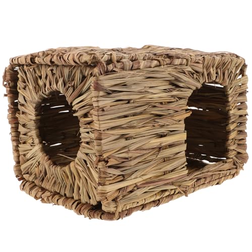 Abaodam Kaninchenhaus aus Stroh Handgewebtes Kaninchenbett für Kleine Haustiere Gewebtes Nest für Hamster und Meerschweinchen Warmes und Tierheim Kleintierversteck Abaodam Kaninchenhaus aus Stroh Handgewebtes Kaninchenbett für Kleine Haustiere Gewebtes Nest für Hamster und Meerschweinchen Warmes und Tierheim Kleintierversteck von Abaodam