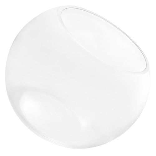 Abaodam Glasfischtank Hydroponisches Fischglas Kleines Fischglas Fischgläser Glas Dekorative Glasschale Wasserlotusschale Pflanzgefäß Desktop Fischglas Rundes Glasfischglas von Abaodam