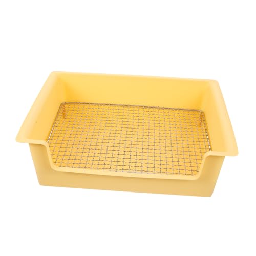Abaodam Große Kaninchentoilette mit Rechteckigem Design Auslaufsicher für Kleine Kaninchen Meerschweinchen und Hamster Tragbar für Käfig und Freigehege Praktische Katzentoilette für von Abaodam
