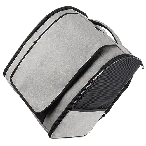 Abaodam Großer Kapazitäts Pet Rucksack für Katzen Atmungsaktiv mit Seitlichen Taschen Robust Strapazierfähig für Reisen und Ausflüge Geeignet für Kleine Haustiere von Abaodam