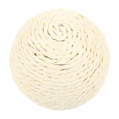 Abaodam Großer Kratzball mit Geräuschfunktion Langlebiges Katzenspielzeug zum Beißen und Trainieren Selbstbeschäftigender Katzenball für Spiel und Zahnpflege Geeignet für Kätzchen und von Abaodam
